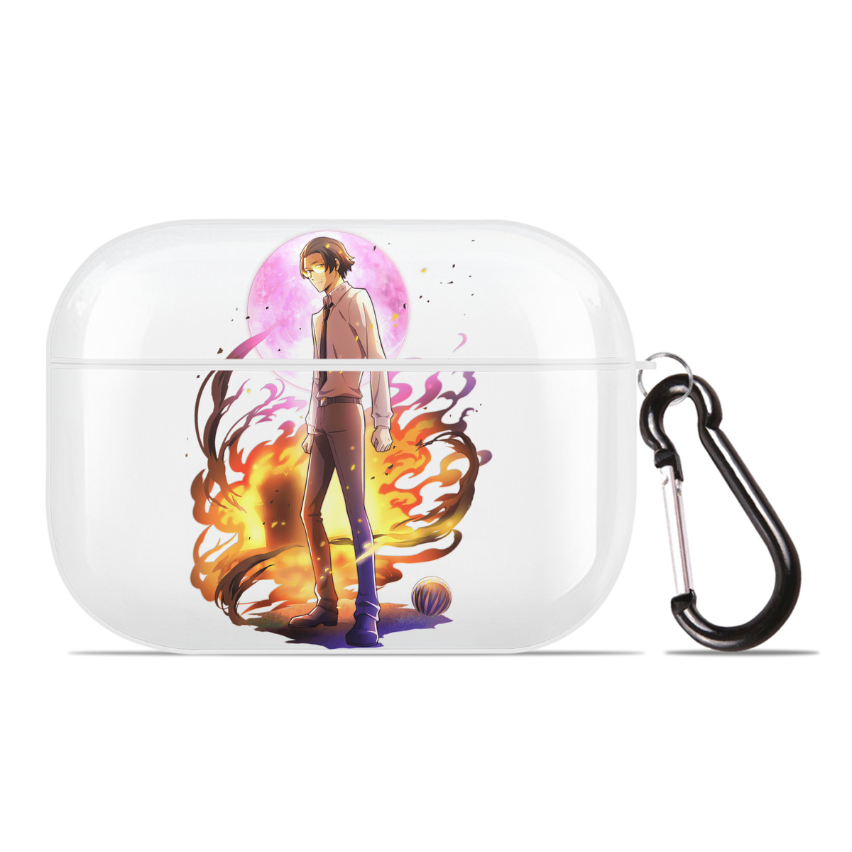 （画像用） 文豪ストレイドッグス Bungo Stray Dogs 【AirPods Pro用】ハードシェル保護ケース 耐衝撃・防指紋・カラビナ付き商品仕様