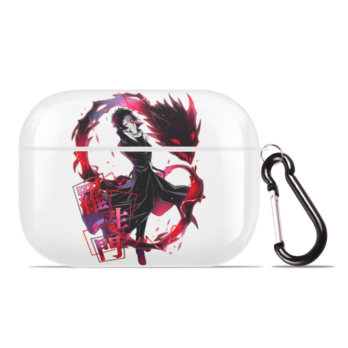 （画像用） 文豪ストレイドッグス Bungo Stray Dogs 【AirPods Pro用】ハードシェル保護ケース 耐衝撃・防指紋・カラビナ付き商品仕様
