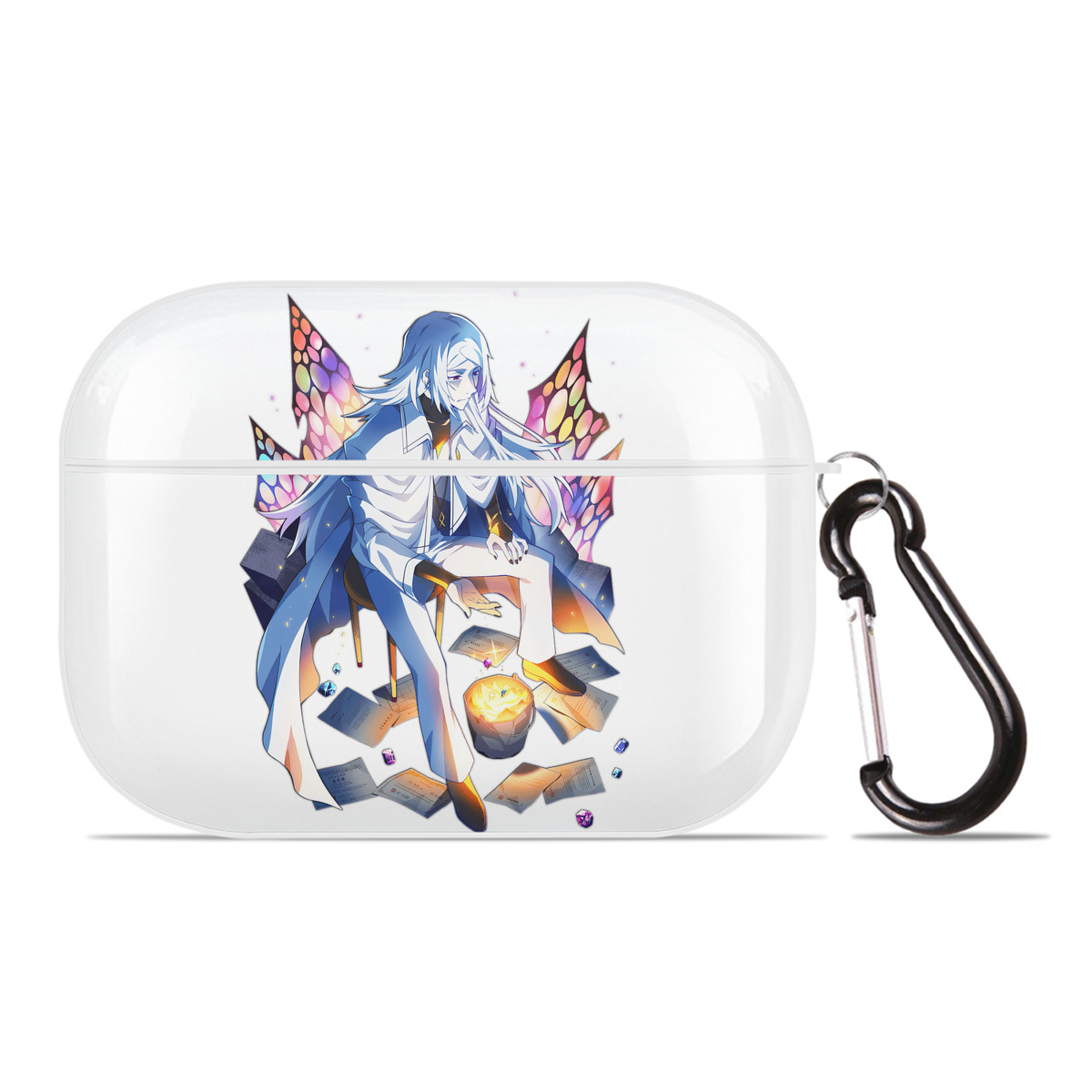 （画像用） 文豪ストレイドッグス Bungo Stray Dogs 【AirPods Pro用】ハードシェル保護ケース 耐衝撃・防指紋・カラビナ付き商品仕様