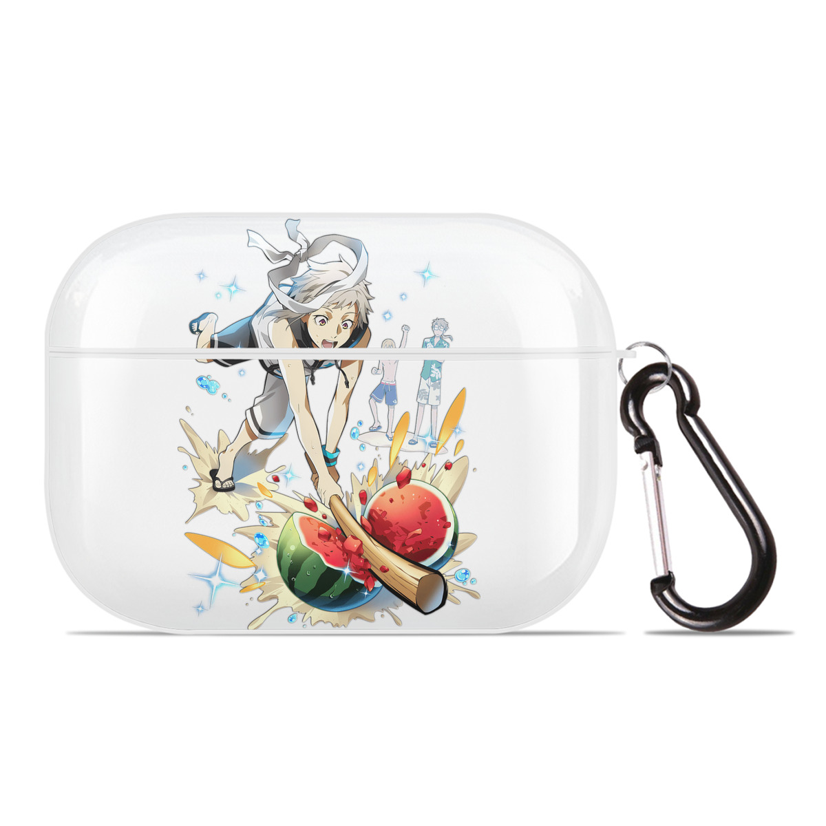 （画像用） 文豪ストレイドッグス Bungo Stray Dogs 【AirPods Pro用】ハードシェル保護ケース 耐衝撃・防指紋・カラビナ付き商品仕様