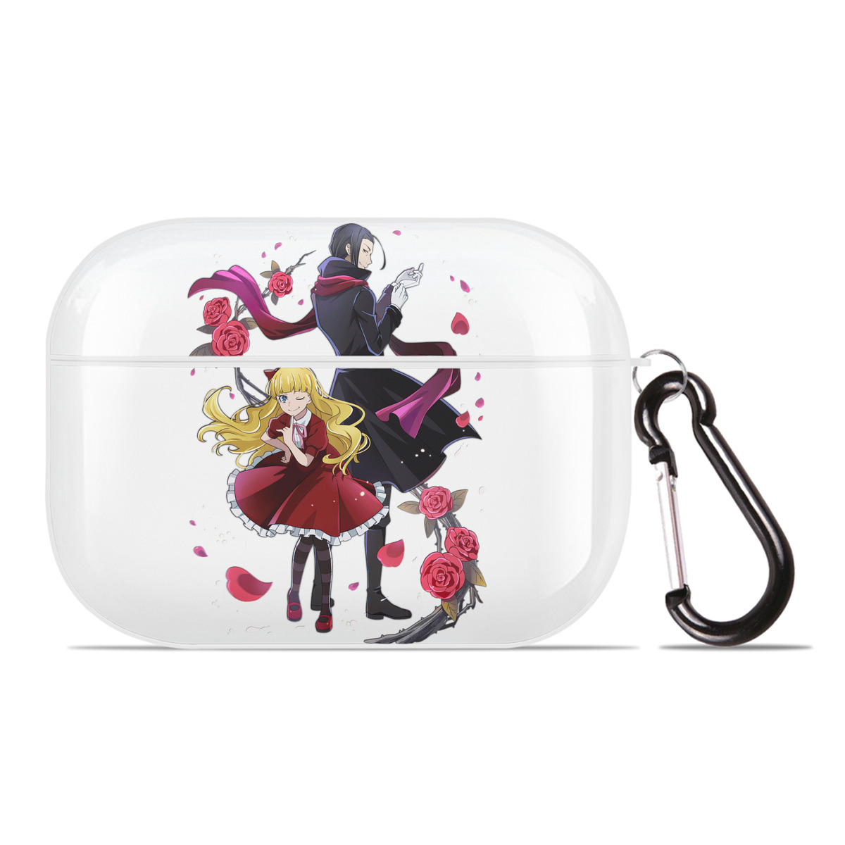 （画像用） 文豪ストレイドッグス Bungo Stray Dogs 【AirPods Pro用】ハードシェル保護ケース 耐衝撃・防指紋・カラビナ付き商品仕様
