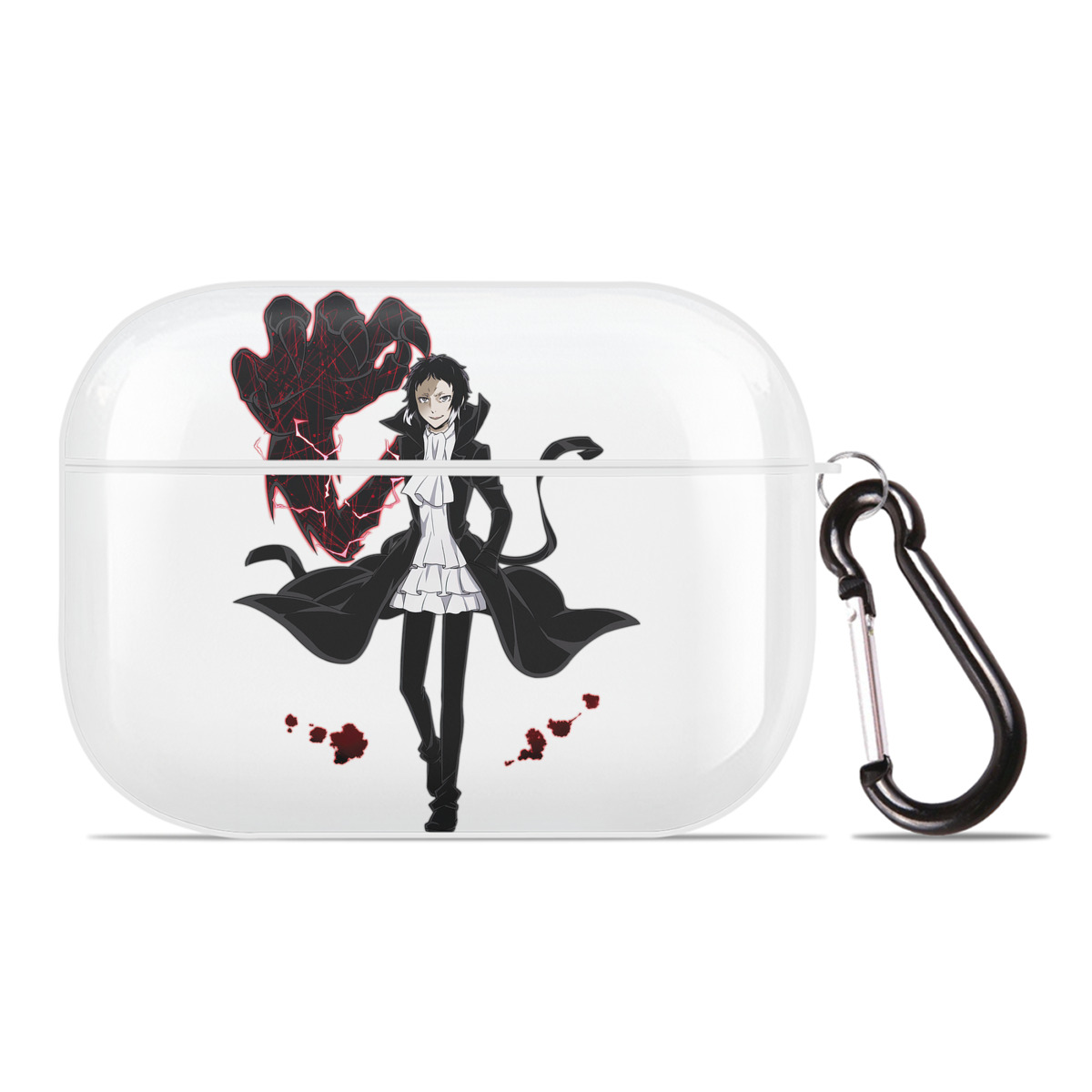 （画像用） 文豪ストレイドッグス Bungo Stray Dogs 【AirPods Pro用】ハードシェル保護ケース 耐衝撃・防指紋・カラビナ付き商品仕様