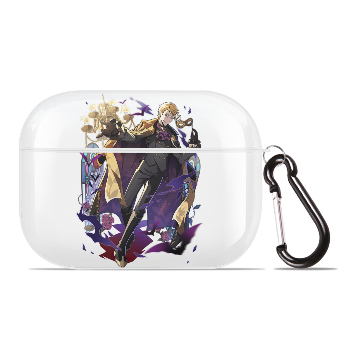 （画像用） 文豪ストレイドッグス Bungo Stray Dogs 【AirPods Pro用】ハードシェル保護ケース 耐衝撃・防指紋・カラビナ付き商品仕様