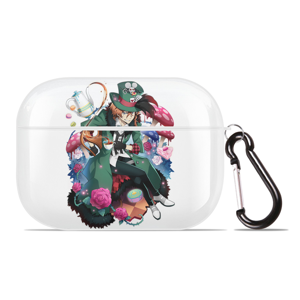 （画像用） 文豪ストレイドッグス Bungo Stray Dogs 【AirPods Pro用】ハードシェル保護ケース 耐衝撃・防指紋・カラビナ付き商品仕様