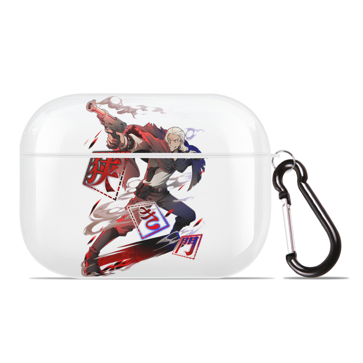 （画像用） 文豪ストレイドッグス Bungo Stray Dogs 【AirPods Pro用】ハードシェル保護ケース 耐衝撃・防指紋・カラビナ付き商品仕様