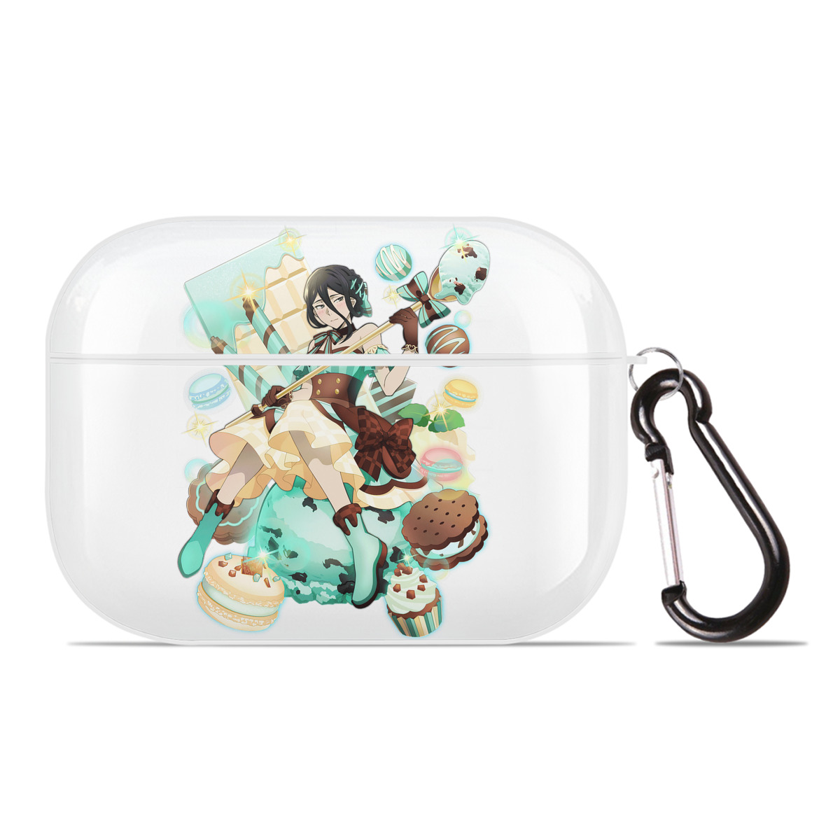 （画像用） 文豪ストレイドッグス Bungo Stray Dogs 【AirPods Pro用】ハードシェル保護ケース 耐衝撃・防指紋・カラビナ付き商品仕様
