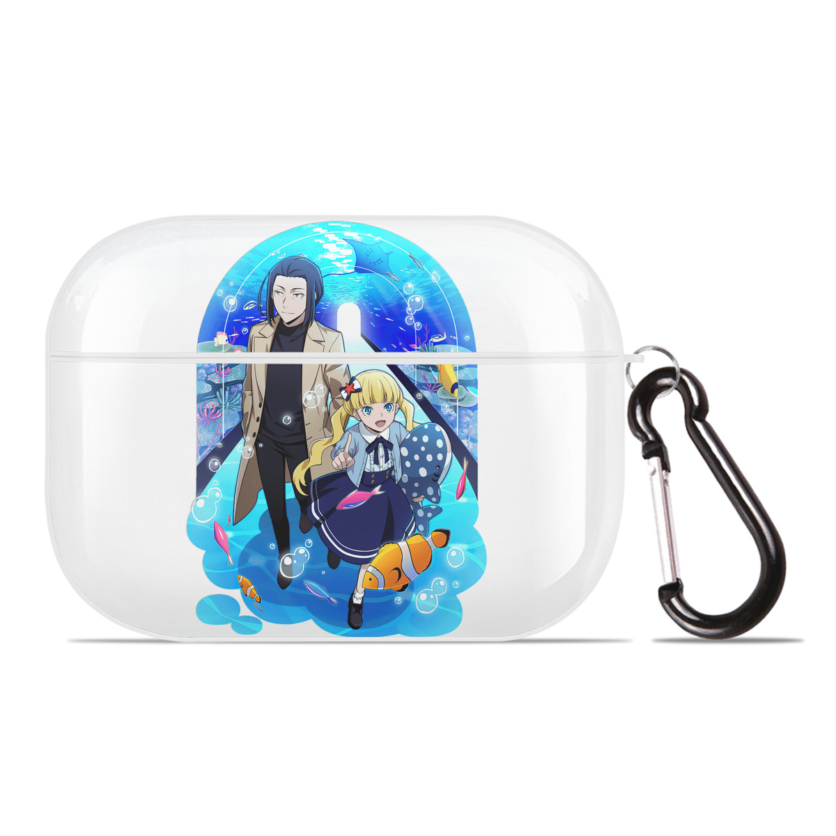（画像用） 文豪ストレイドッグス Bungo Stray Dogs 【AirPods Pro用】ハードシェル保護ケース 耐衝撃・防指紋・カラビナ付き商品仕様