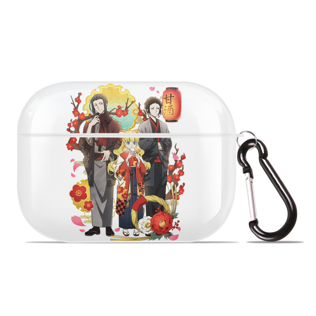 （画像用） 文豪ストレイドッグス Bungo Stray Dogs 【AirPods Pro用】ハードシェル保護ケース 耐衝撃・防指紋・カラビナ付き商品仕様