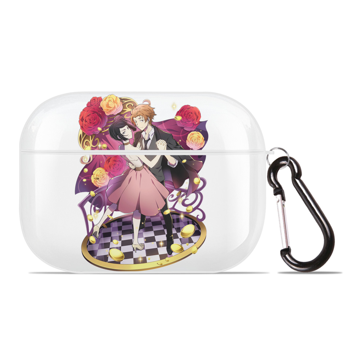 （画像用） 文豪ストレイドッグス Bungo Stray Dogs 【AirPods Pro用】ハードシェル保護ケース 耐衝撃・防指紋・カラビナ付き商品仕様
