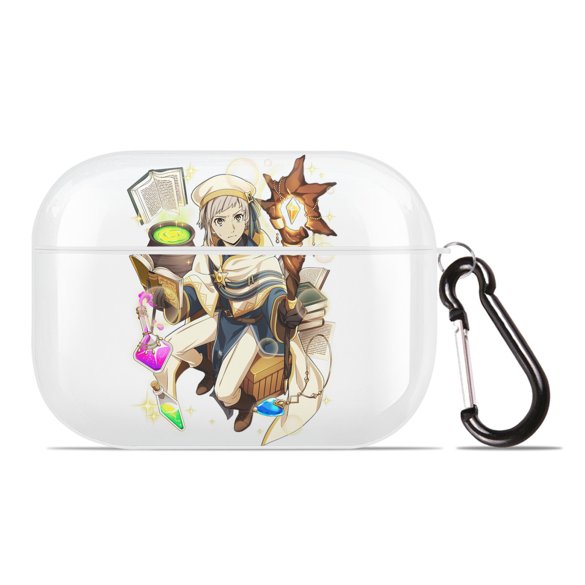 （画像用） 文豪ストレイドッグス Bungo Stray Dogs 【AirPods Pro用】ハードシェル保護ケース 耐衝撃・防指紋・カラビナ付き商品仕様