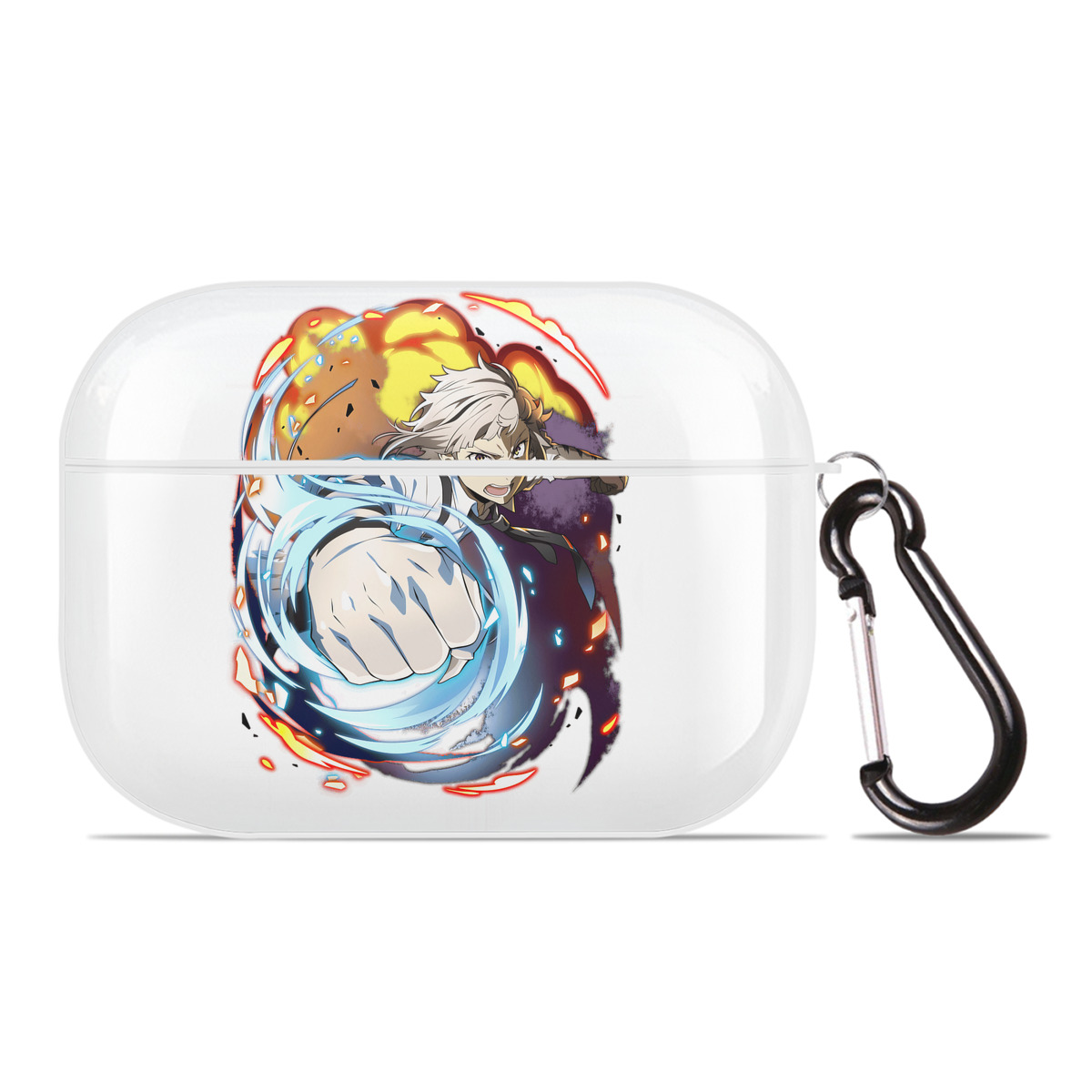 （画像用） 文豪ストレイドッグス Bungo Stray Dogs 【AirPods Pro用】ハードシェル保護ケース 耐衝撃・防指紋・カラビナ付き商品仕様