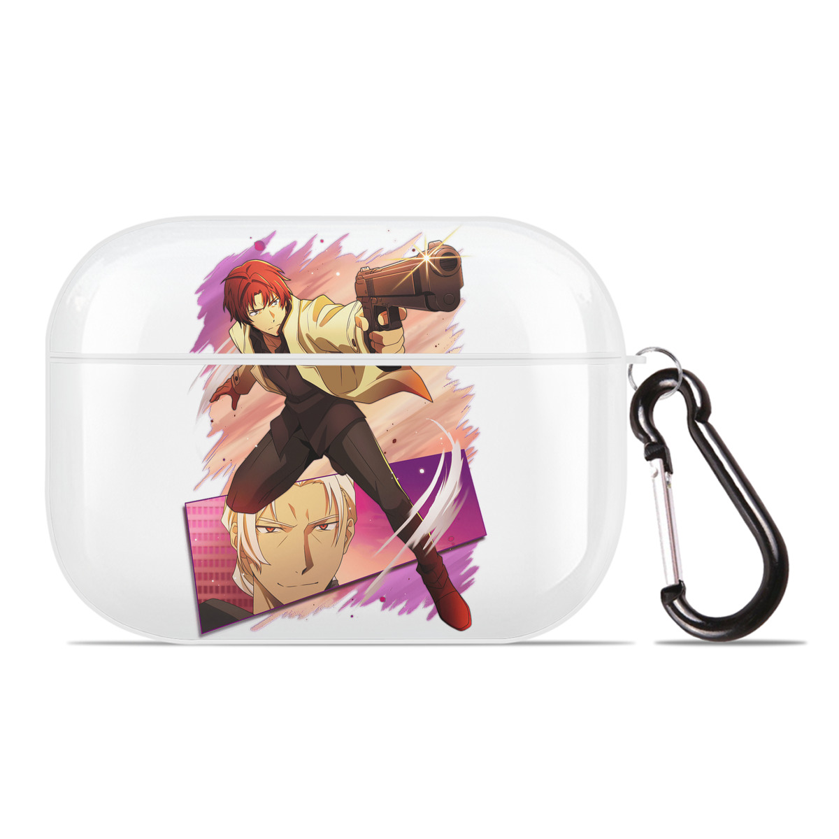 （画像用） 文豪ストレイドッグス Bungo Stray Dogs 【AirPods Pro用】ハードシェル保護ケース 耐衝撃・防指紋・カラビナ付き商品仕様
