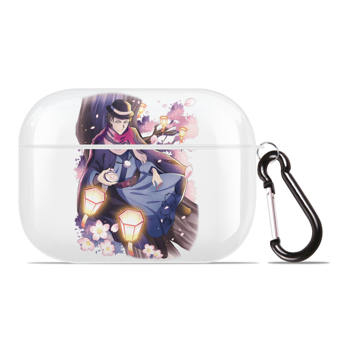 （画像用） 文豪ストレイドッグス Bungo Stray Dogs 【AirPods Pro用】ハードシェル保護ケース 耐衝撃・防指紋・カラビナ付き商品仕様