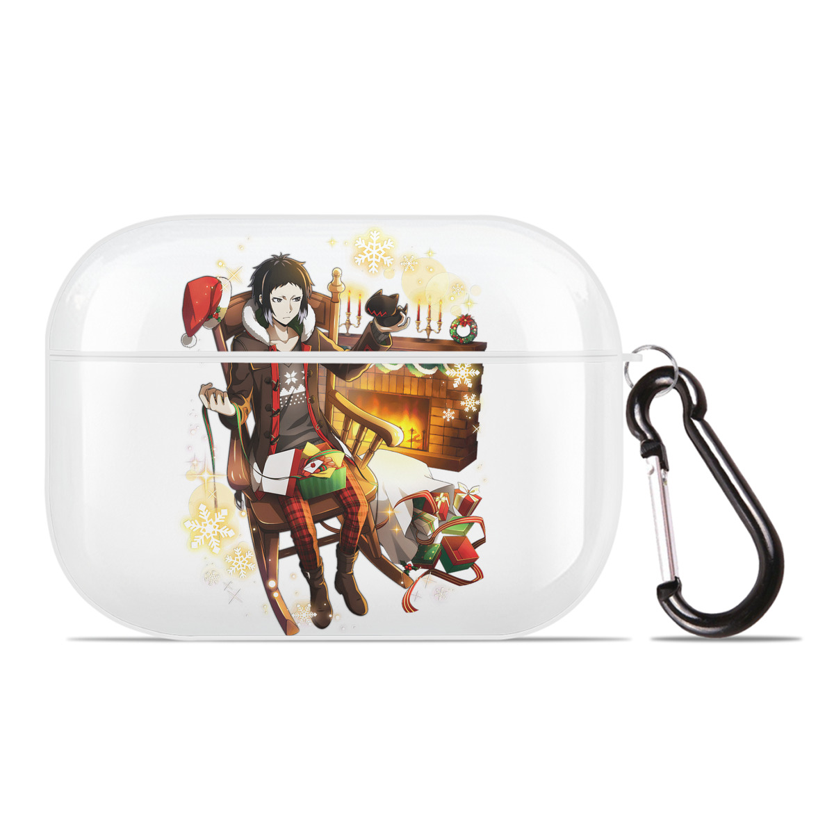 （画像用） 文豪ストレイドッグス Bungo Stray Dogs 【AirPods Pro用】ハードシェル保護ケース 耐衝撃・防指紋・カラビナ付き商品仕様