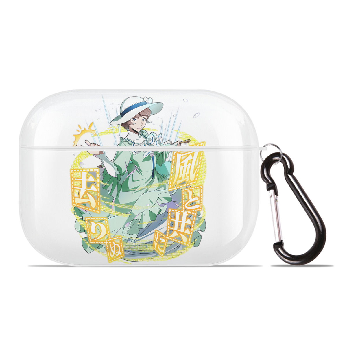 （画像用） 文豪ストレイドッグス Bungo Stray Dogs 【AirPods Pro用】ハードシェル保護ケース 耐衝撃・防指紋・カラビナ付き商品仕様