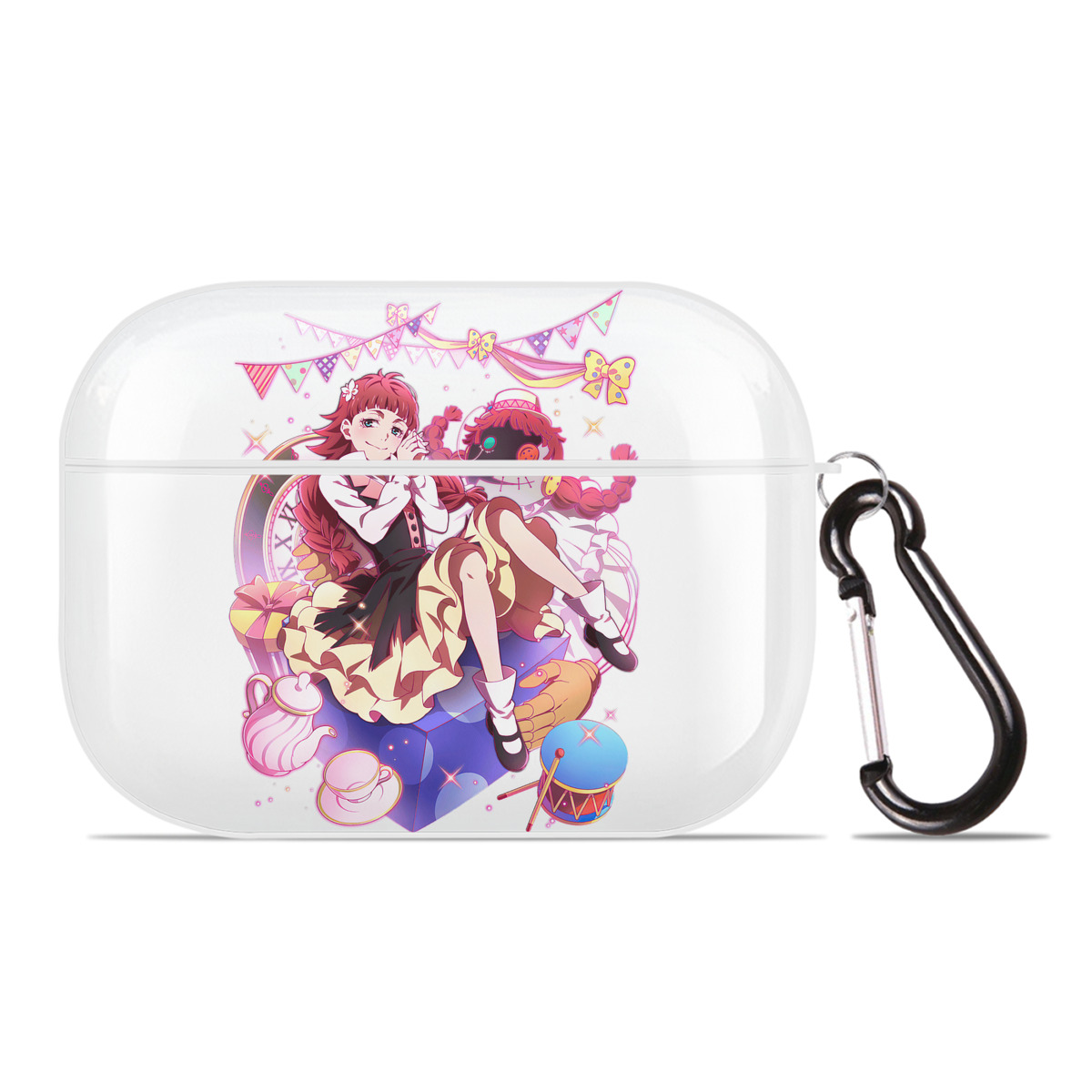 （画像用） 文豪ストレイドッグス Bungo Stray Dogs 【AirPods Pro用】ハードシェル保護ケース 耐衝撃・防指紋・カラビナ付き商品仕様