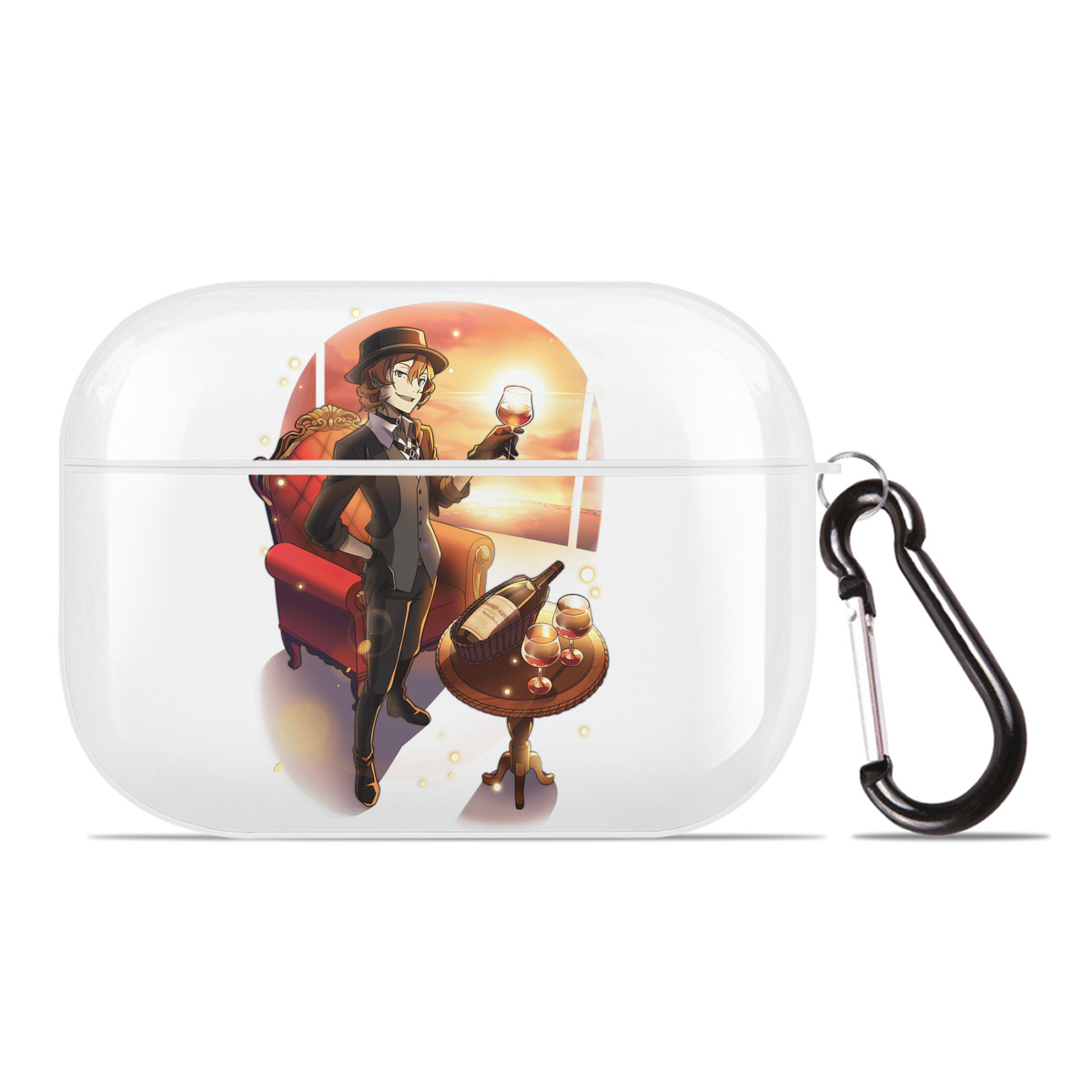 （画像用） 文豪ストレイドッグス Bungo Stray Dogs 【AirPods Pro用】ハードシェル保護ケース 耐衝撃・防指紋・カラビナ付き商品仕様