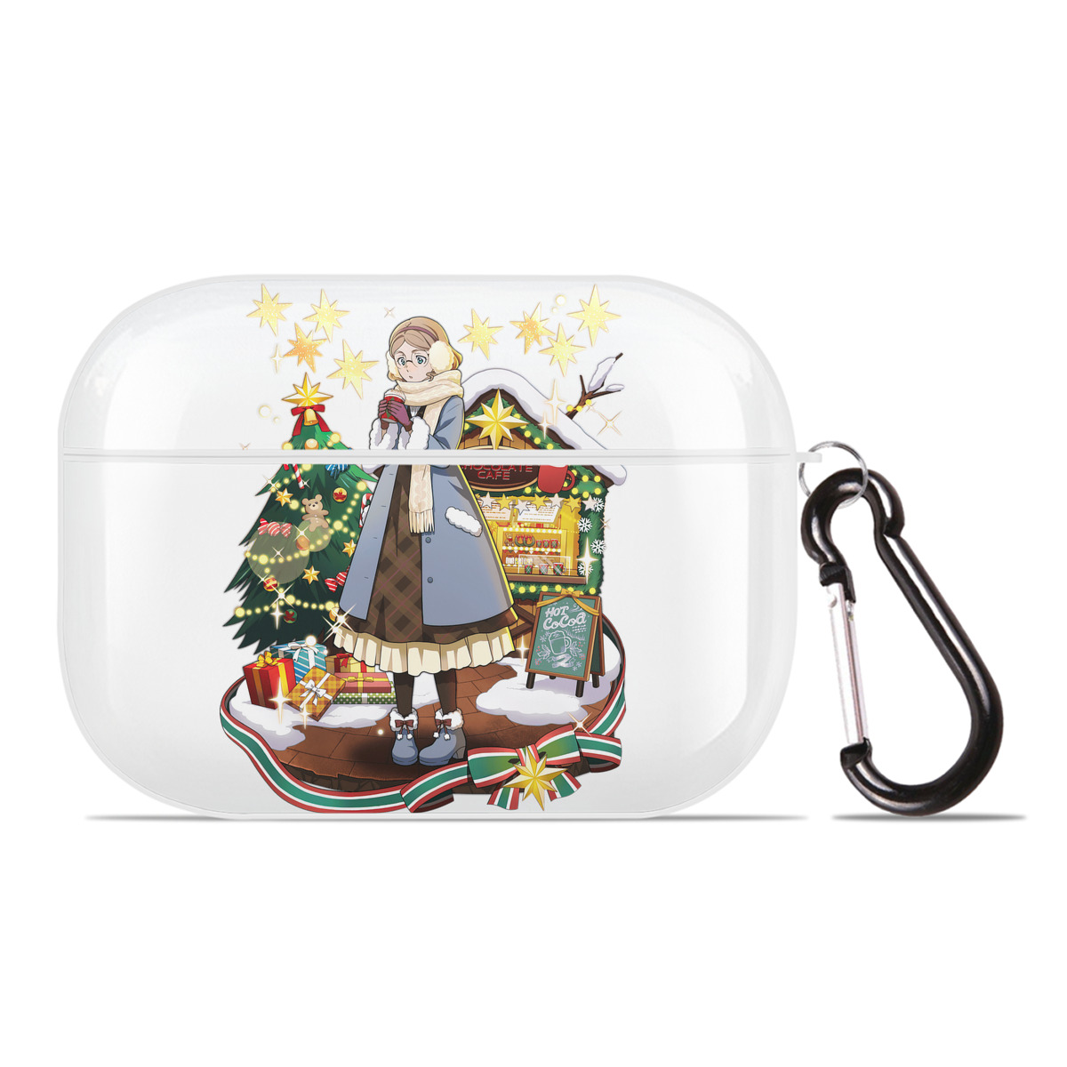 （画像用） 文豪ストレイドッグス Bungo Stray Dogs 【AirPods Pro用】ハードシェル保護ケース 耐衝撃・防指紋・カラビナ付き商品仕様