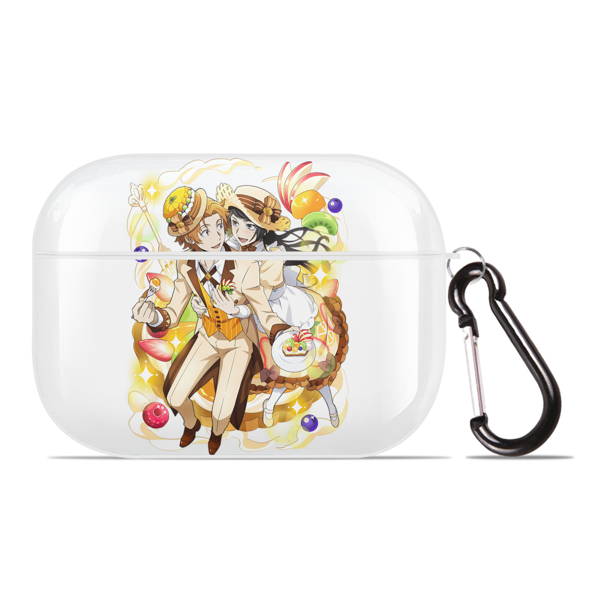 （画像用） 文豪ストレイドッグス Bungo Stray Dogs 【AirPods Pro用】ハードシェル保護ケース 耐衝撃・防指紋・カラビナ付き商品仕様