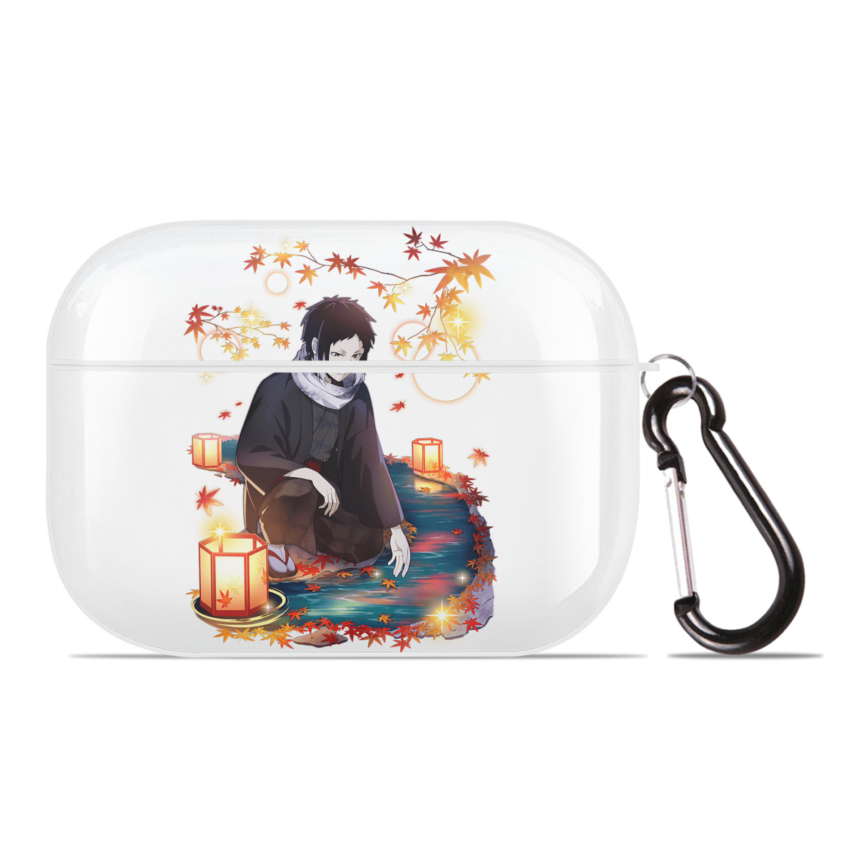 （画像用） 文豪ストレイドッグス Bungo Stray Dogs 【AirPods Pro用】ハードシェル保護ケース 耐衝撃・防指紋・カラビナ付き商品仕様