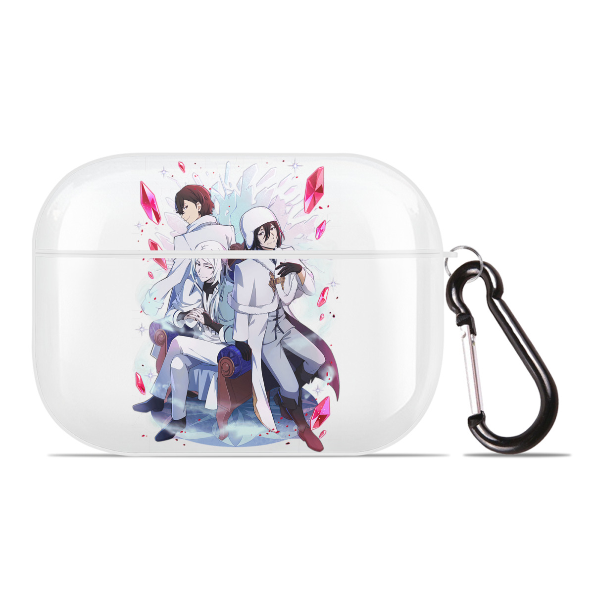 （画像用） 文豪ストレイドッグス Bungo Stray Dogs 【AirPods Pro用】ハードシェル保護ケース 耐衝撃・防指紋・カラビナ付き商品仕様
