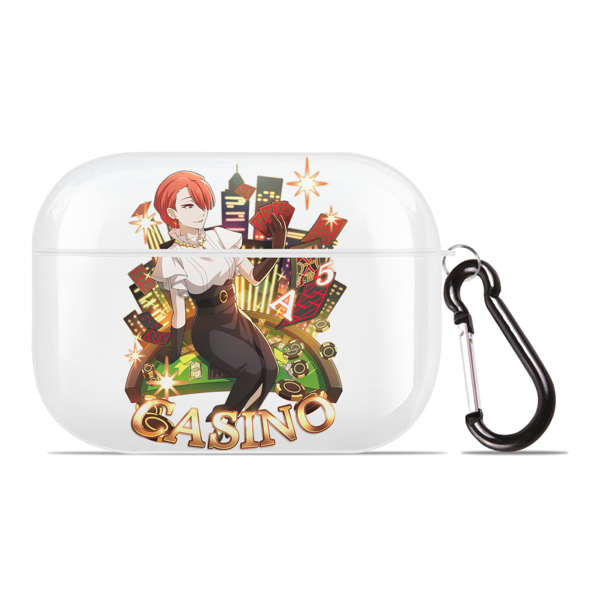 （画像用） 文豪ストレイドッグス Bungo Stray Dogs 【AirPods Pro用】ハードシェル保護ケース 耐衝撃・防指紋・カラビナ付き商品仕様
