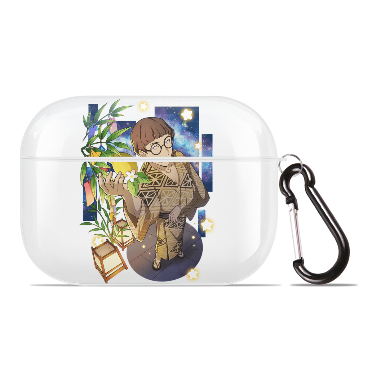 （画像用） 文豪ストレイドッグス Bungo Stray Dogs 【AirPods Pro用】ハードシェル保護ケース 耐衝撃・防指紋・カラビナ付き商品仕様
