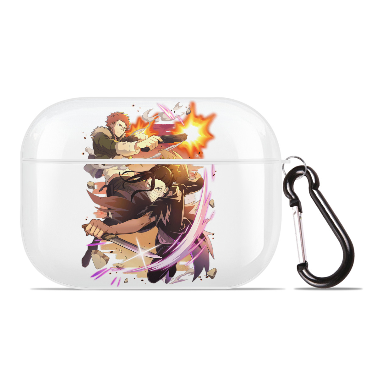 （画像用） 文豪ストレイドッグス Bungo Stray Dogs 【AirPods Pro用】ハードシェル保護ケース 耐衝撃・防指紋・カラビナ付き商品仕様