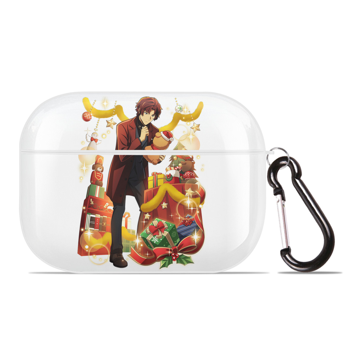 （画像用） 文豪ストレイドッグス Bungo Stray Dogs 【AirPods Pro用】ハードシェル保護ケース 耐衝撃・防指紋・カラビナ付き商品仕様