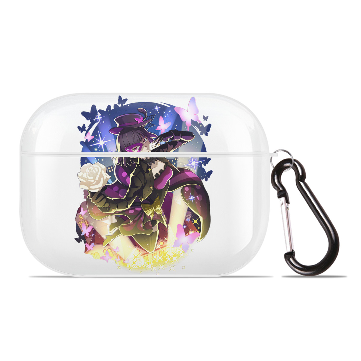 （画像用） 文豪ストレイドッグス Bungo Stray Dogs 【AirPods Pro用】ハードシェル保護ケース 耐衝撃・防指紋・カラビナ付き商品仕様