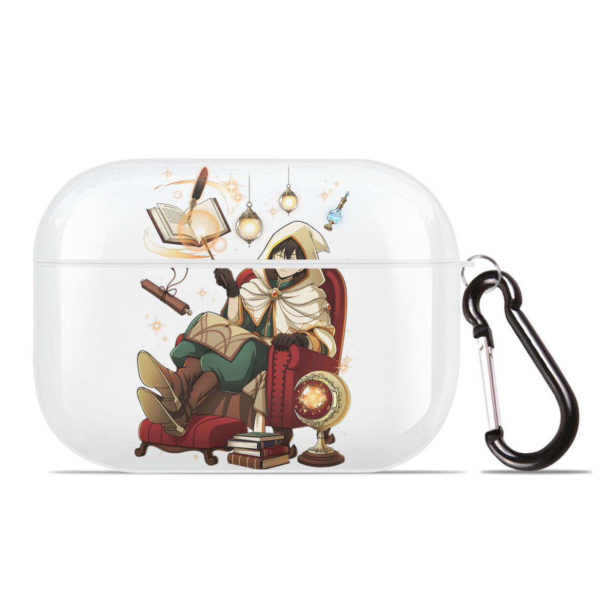 （画像用） 文豪ストレイドッグス Bungo Stray Dogs 【AirPods Pro用】ハードシェル保護ケース 耐衝撃・防指紋・カラビナ付き商品仕様