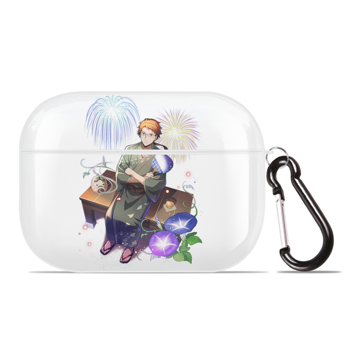 （画像用） 文豪ストレイドッグス Bungo Stray Dogs 【AirPods Pro用】ハードシェル保護ケース 耐衝撃・防指紋・カラビナ付き商品仕様