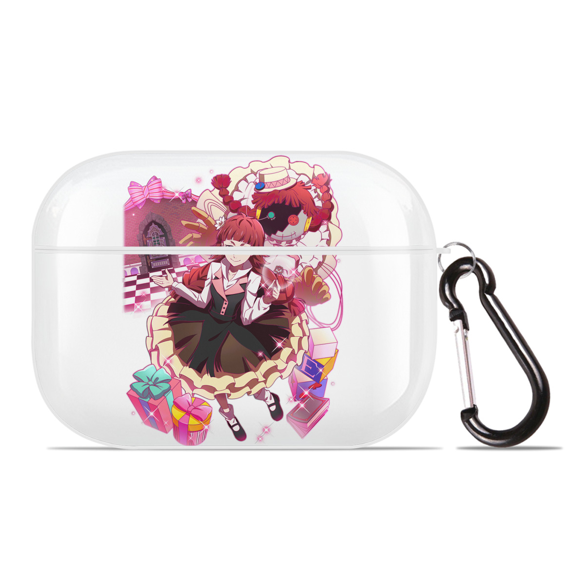 （画像用） 文豪ストレイドッグス Bungo Stray Dogs 【AirPods Pro用】ハードシェル保護ケース 耐衝撃・防指紋・カラビナ付き商品仕様