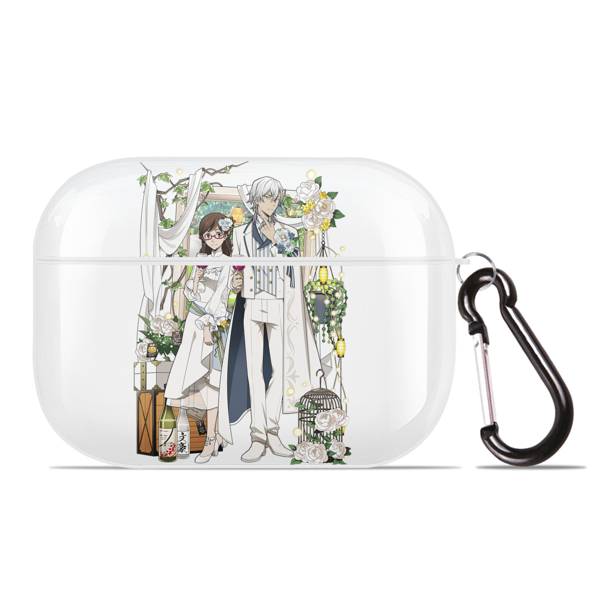 （画像用） 文豪ストレイドッグス Bungo Stray Dogs 【AirPods Pro用】ハードシェル保護ケース 耐衝撃・防指紋・カラビナ付き商品仕様