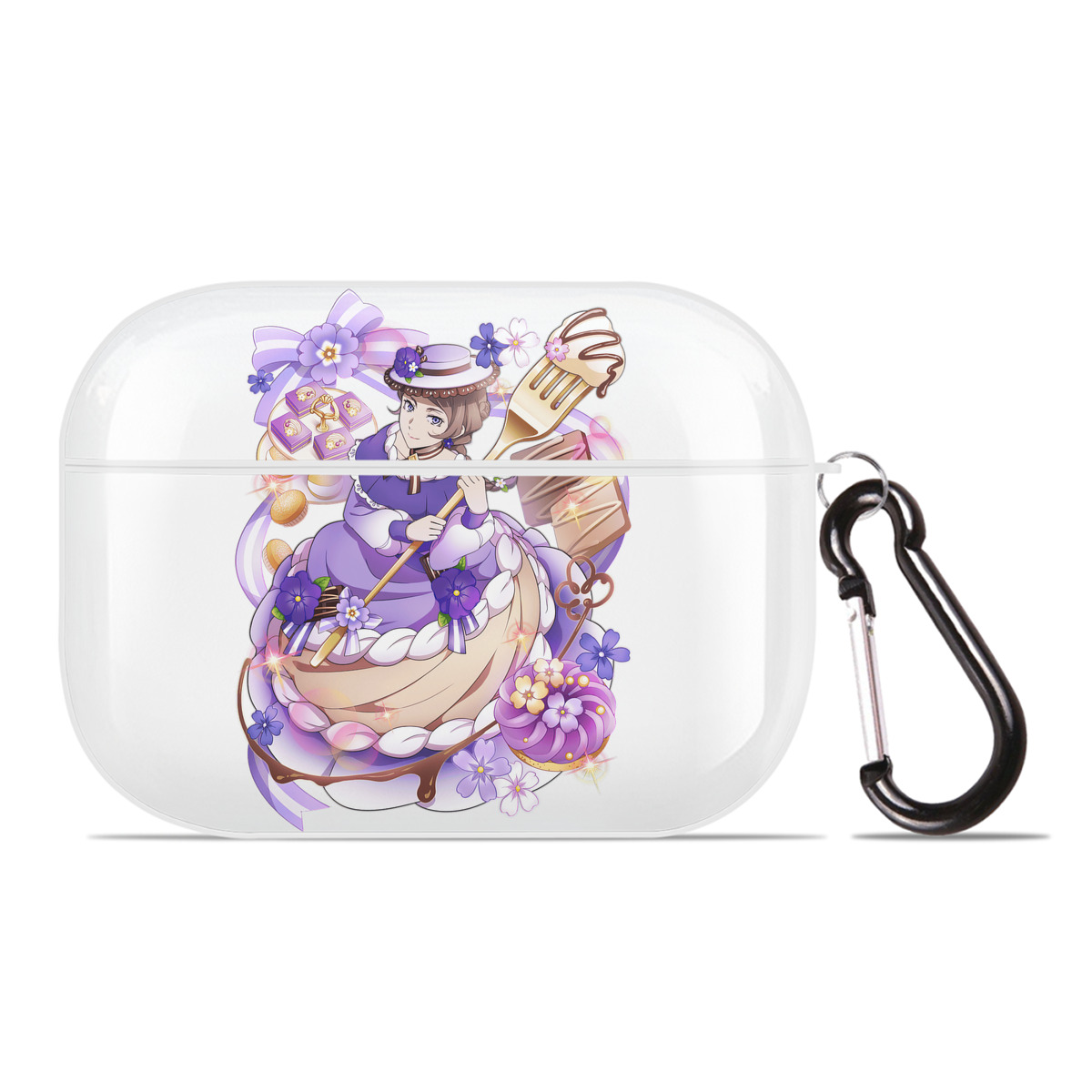 （画像用） 文豪ストレイドッグス Bungo Stray Dogs 【AirPods Pro用】ハードシェル保護ケース 耐衝撃・防指紋・カラビナ付き商品仕様