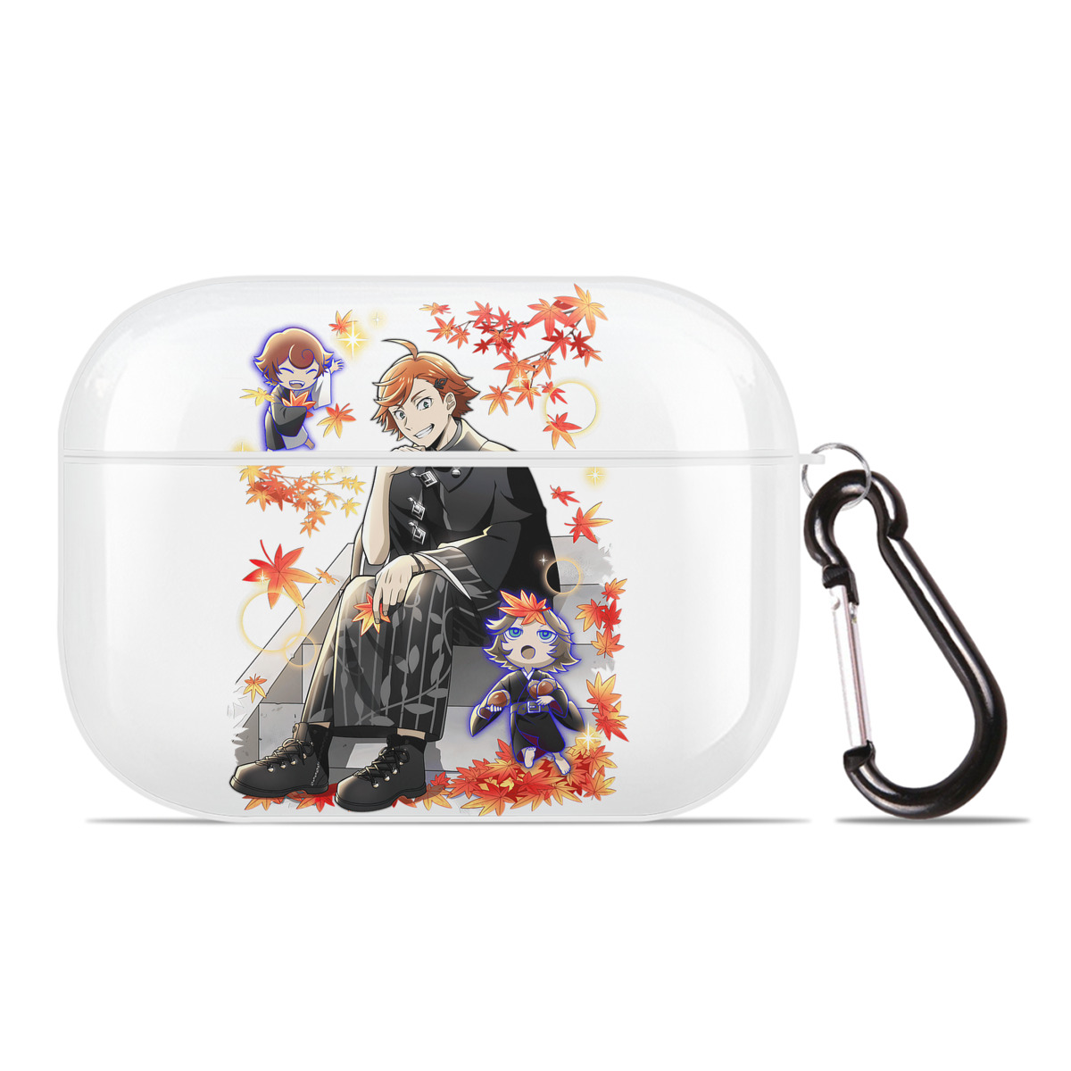 （画像用） 文豪ストレイドッグス Bungo Stray Dogs 【AirPods Pro用】ハードシェル保護ケース 耐衝撃・防指紋・カラビナ付き商品仕様
