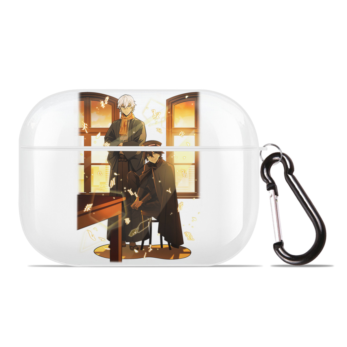 （画像用） 文豪ストレイドッグス Bungo Stray Dogs 【AirPods Pro用】ハードシェル保護ケース 耐衝撃・防指紋・カラビナ付き商品仕様