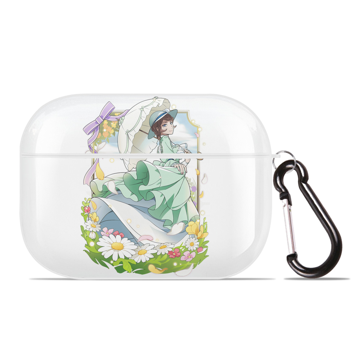 （画像用） 文豪ストレイドッグス Bungo Stray Dogs 【AirPods Pro用】ハードシェル保護ケース 耐衝撃・防指紋・カラビナ付き商品仕様