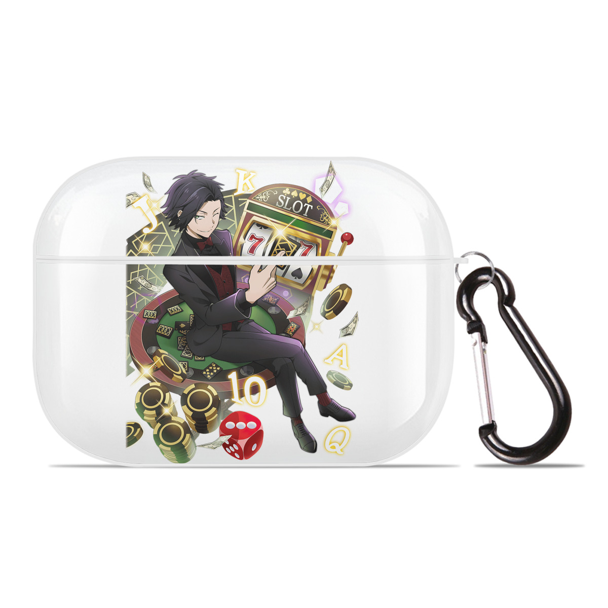 （画像用） 文豪ストレイドッグス Bungo Stray Dogs 【AirPods Pro用】ハードシェル保護ケース 耐衝撃・防指紋・カラビナ付き商品仕様
