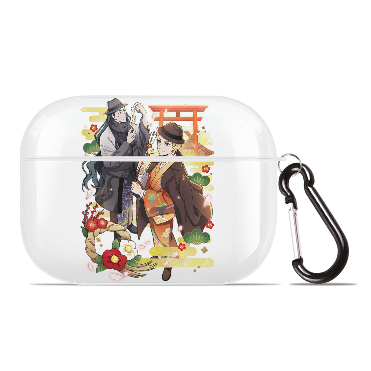 （画像用） 文豪ストレイドッグス Bungo Stray Dogs 【AirPods Pro用】ハードシェル保護ケース 耐衝撃・防指紋・カラビナ付き商品仕様
