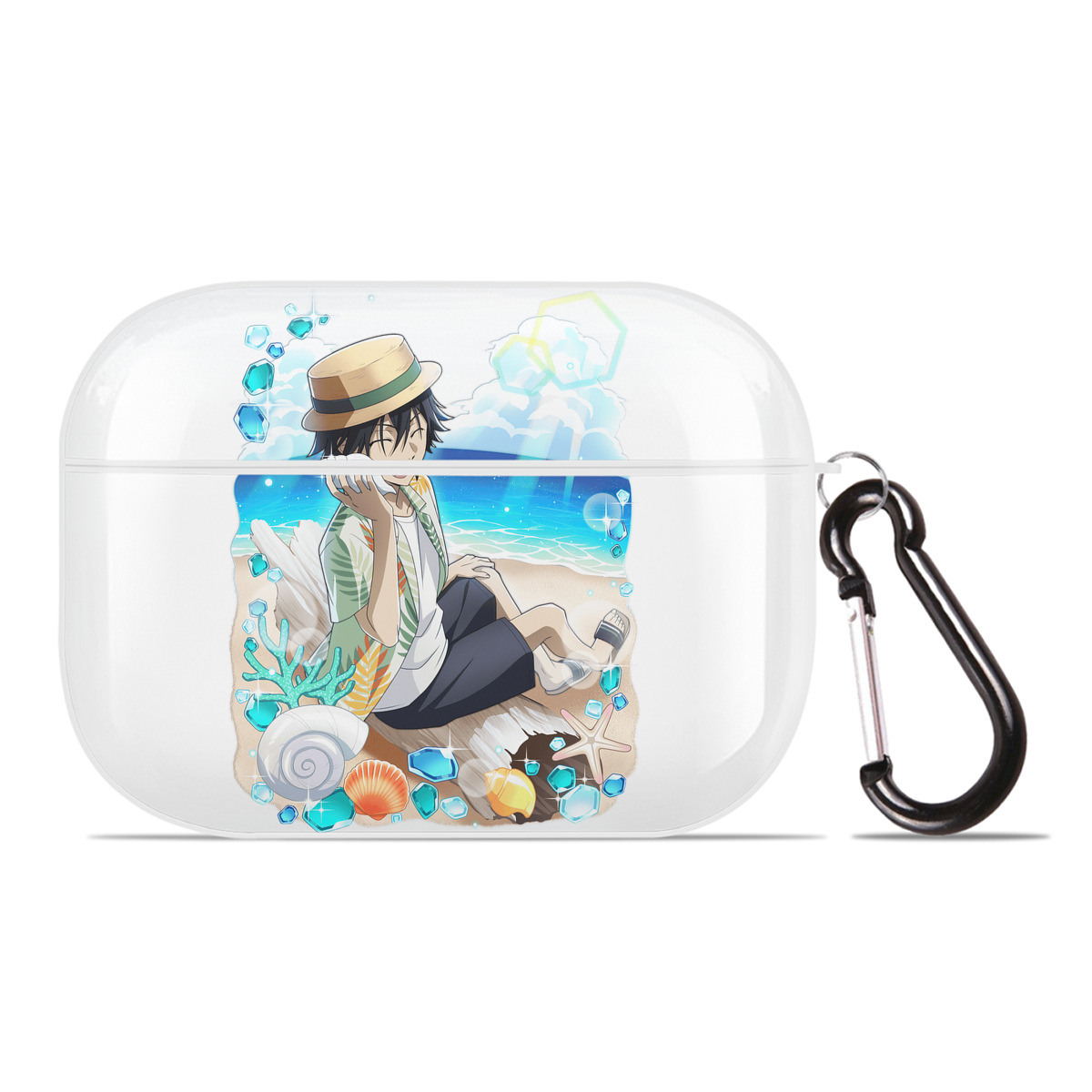 （画像用） 文豪ストレイドッグス Bungo Stray Dogs 【AirPods Pro用】ハードシェル保護ケース 耐衝撃・防指紋・カラビナ付き商品仕様