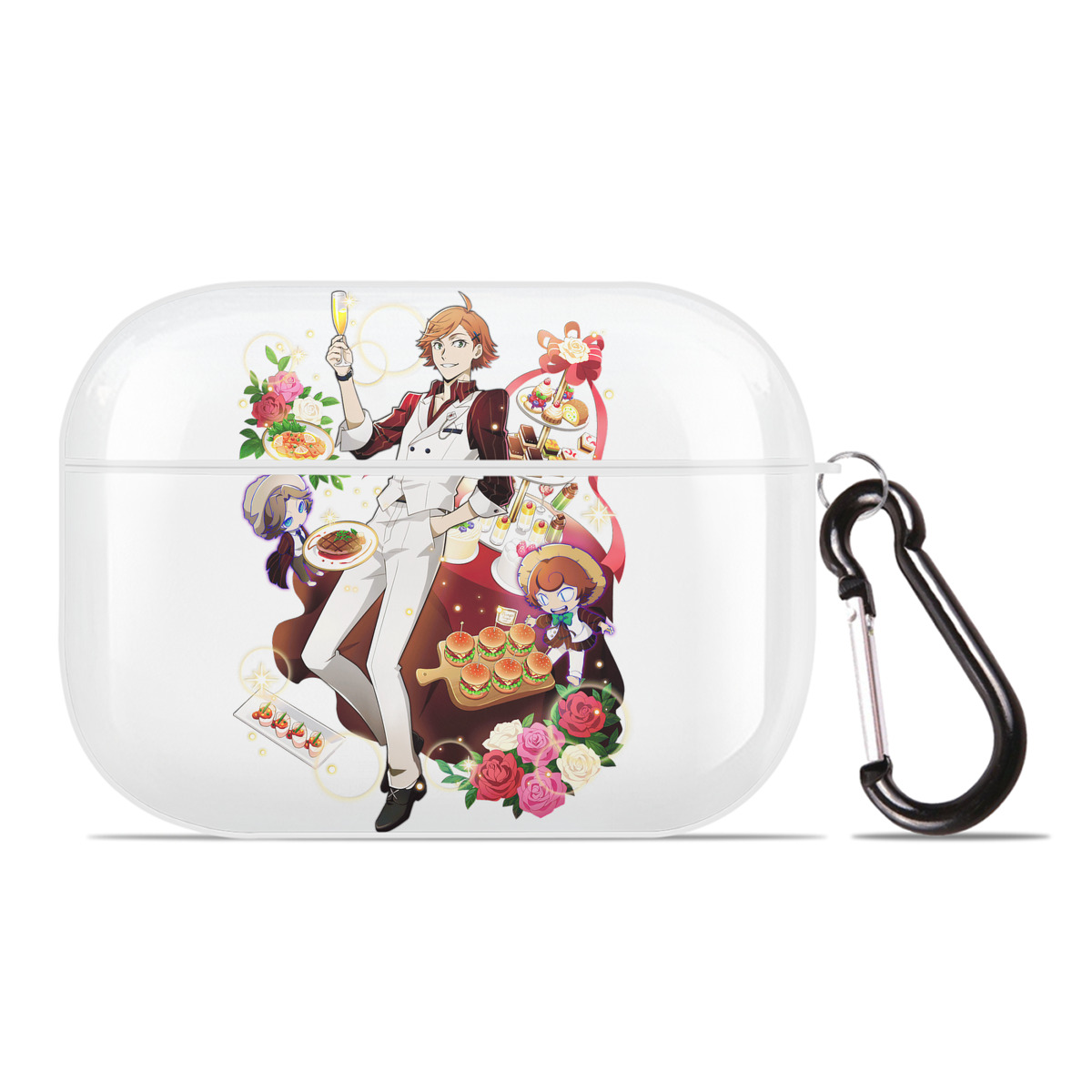 （画像用） 文豪ストレイドッグス Bungo Stray Dogs 【AirPods Pro用】ハードシェル保護ケース 耐衝撃・防指紋・カラビナ付き商品仕様