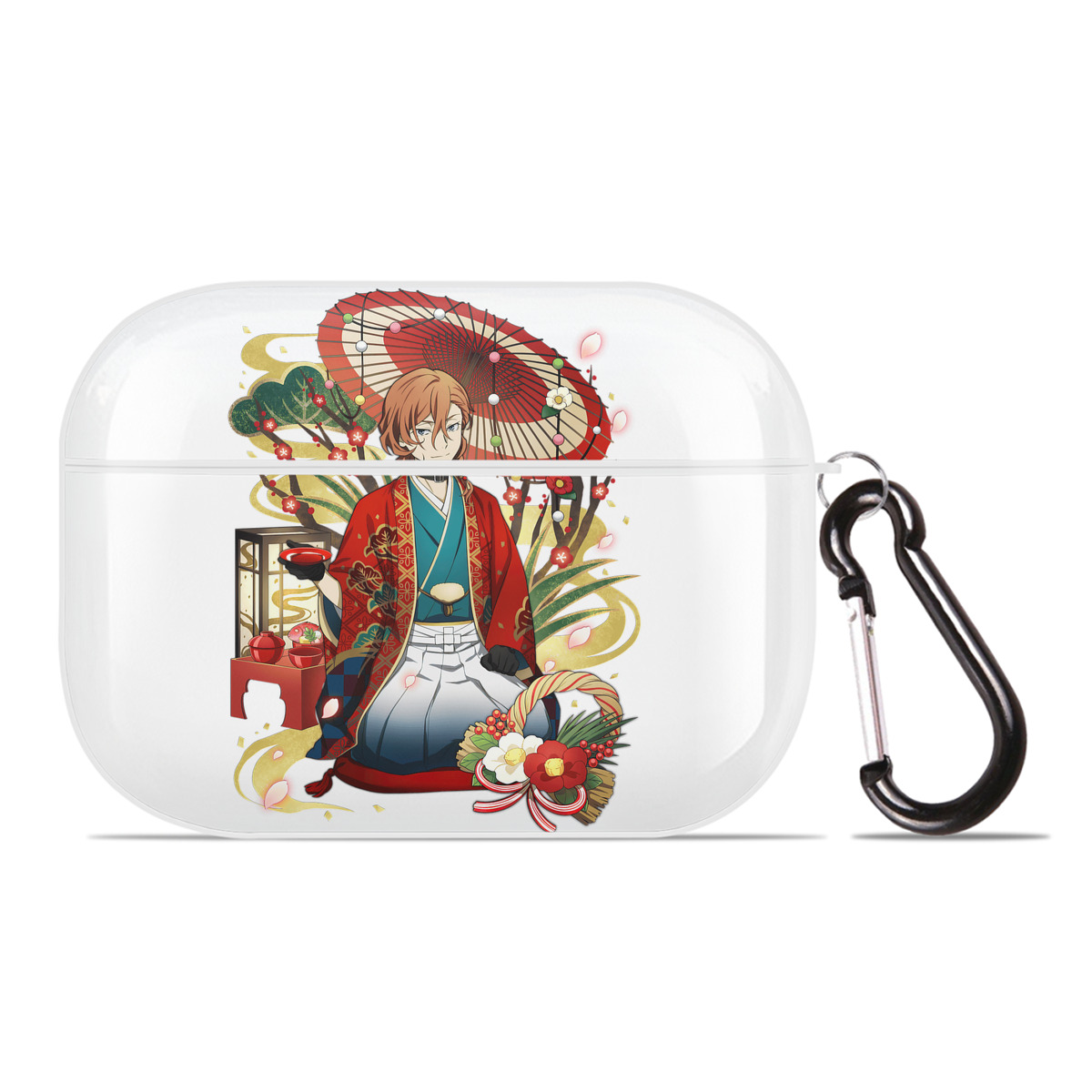 （画像用） 文豪ストレイドッグス Bungo Stray Dogs 【AirPods Pro用】ハードシェル保護ケース 耐衝撃・防指紋・カラビナ付き商品仕様