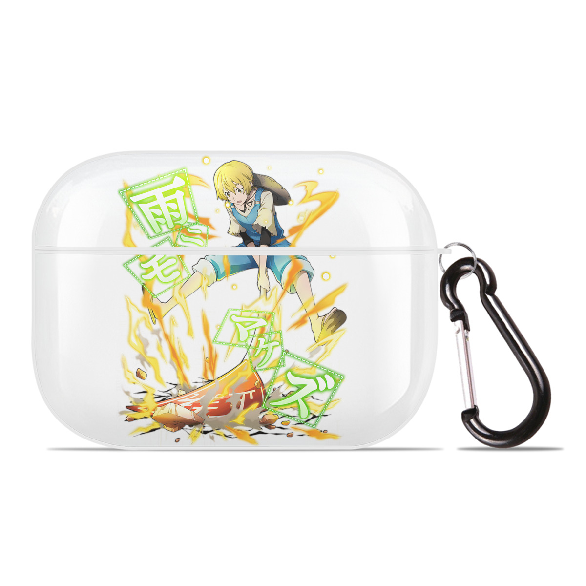 （画像用） 文豪ストレイドッグス Bungo Stray Dogs 【AirPods Pro用】ハードシェル保護ケース 耐衝撃・防指紋・カラビナ付き商品仕様