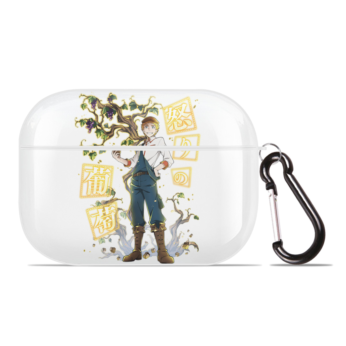 （画像用） 文豪ストレイドッグス Bungo Stray Dogs 【AirPods Pro用】ハードシェル保護ケース 耐衝撃・防指紋・カラビナ付き商品仕様