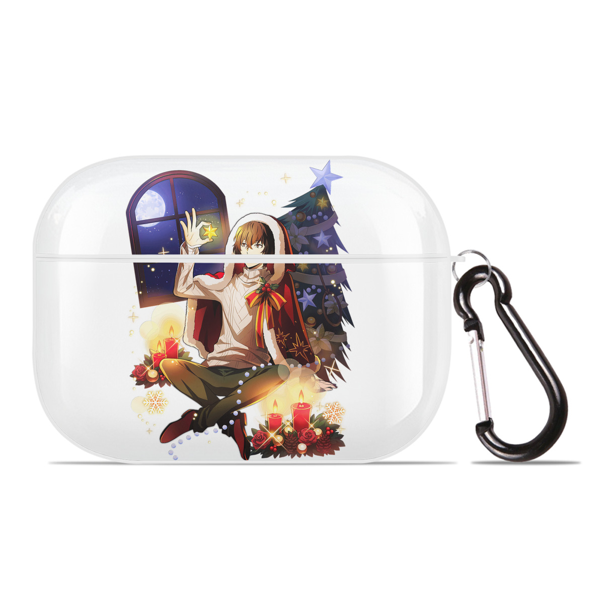 （画像用） 文豪ストレイドッグス Bungo Stray Dogs 【AirPods Pro用】ハードシェル保護ケース 耐衝撃・防指紋・カラビナ付き商品仕様