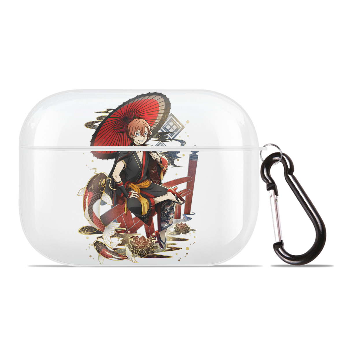 （画像用） 文豪ストレイドッグス Bungo Stray Dogs 【AirPods Pro用】ハードシェル保護ケース 耐衝撃・防指紋・カラビナ付き商品仕様