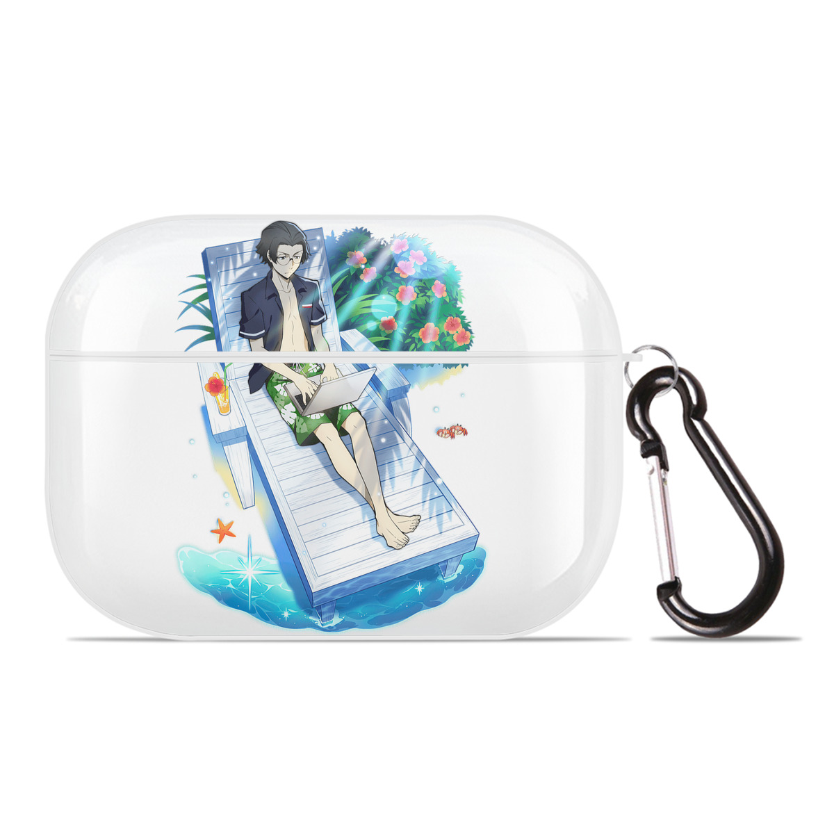 （画像用） 文豪ストレイドッグス Bungo Stray Dogs 【AirPods Pro用】ハードシェル保護ケース 耐衝撃・防指紋・カラビナ付き商品仕様