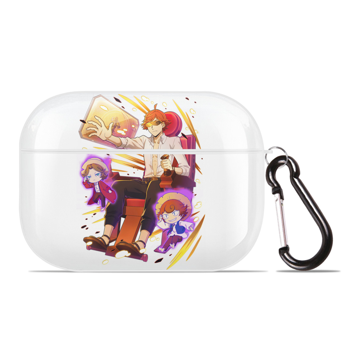 （画像用） 文豪ストレイドッグス Bungo Stray Dogs 【AirPods Pro用】ハードシェル保護ケース 耐衝撃・防指紋・カラビナ付き商品仕様