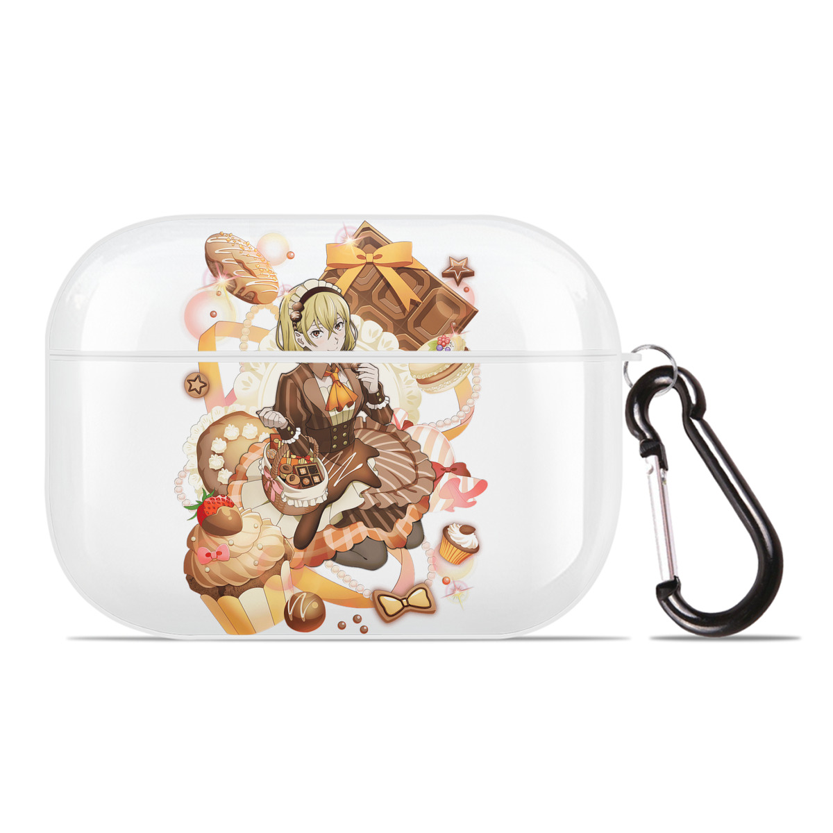 （画像用） 文豪ストレイドッグス Bungo Stray Dogs 【AirPods Pro用】ハードシェル保護ケース 耐衝撃・防指紋・カラビナ付き商品仕様